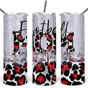 Football mom tumbler
